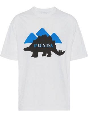 prada dinosaur t shirt|Mens Prada T.